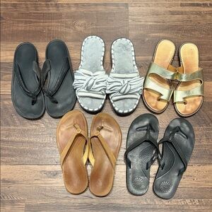 Stylish Sandal Collection - Black, Silver, Gold, Tan
